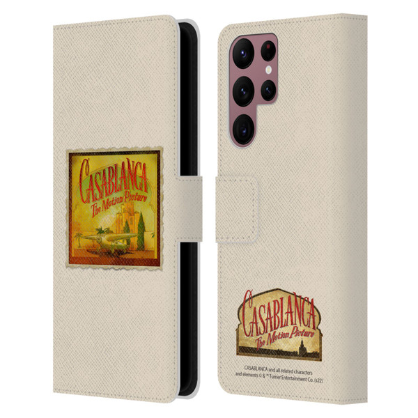Casablanca Graphics Poster Leather Book Wallet Case Cover For Samsung Galaxy S22 Ultra 5G
