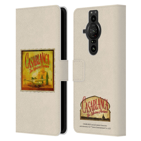 Casablanca Graphics Poster Leather Book Wallet Case Cover For Sony Xperia Pro-I