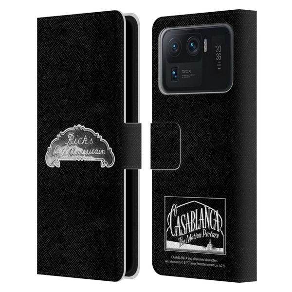 Casablanca Graphics Rick's Cafe Leather Book Wallet Case Cover For Xiaomi Mi 11 Ultra