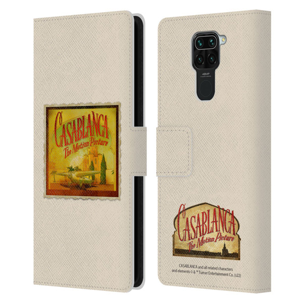 Casablanca Graphics Poster Leather Book Wallet Case Cover For Xiaomi Redmi Note 9 / Redmi 10X 4G