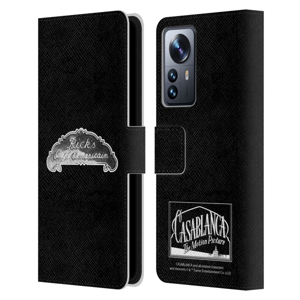Casablanca Graphics Rick's Cafe Leather Book Wallet Case Cover For Xiaomi 12 Pro