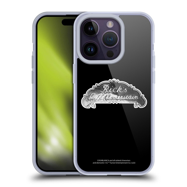 Casablanca Graphics Rick's Cafe Soft Gel Case for Apple iPhone 14 Pro