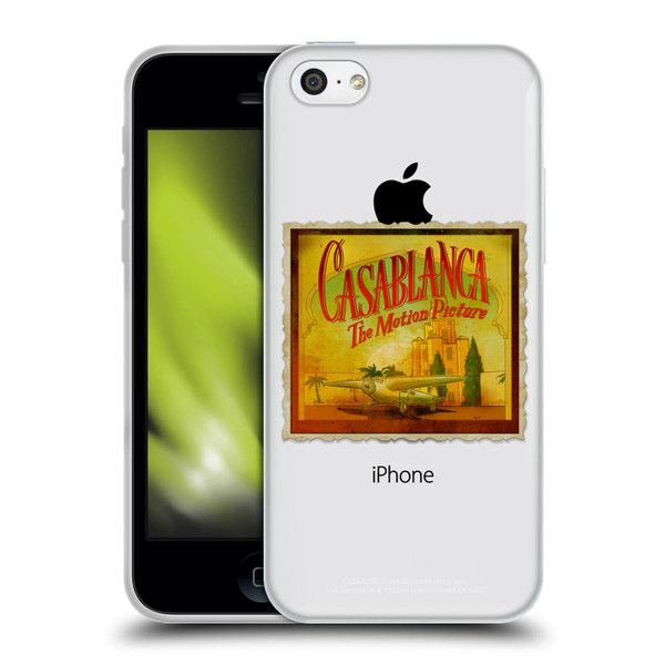 Casablanca Graphics Poster Soft Gel Case for Apple iPhone 5c