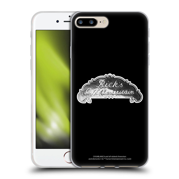 Casablanca Graphics Rick's Cafe Soft Gel Case for Apple iPhone 7 Plus / iPhone 8 Plus