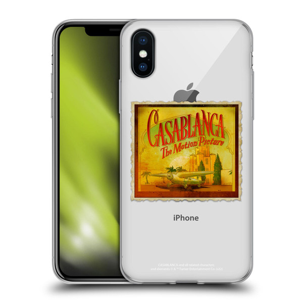 Casablanca Graphics Poster Soft Gel Case for Apple iPhone X / iPhone XS