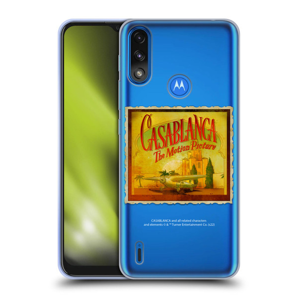 Casablanca Graphics Poster Soft Gel Case for Motorola Moto E7 Power / Moto E7i Power