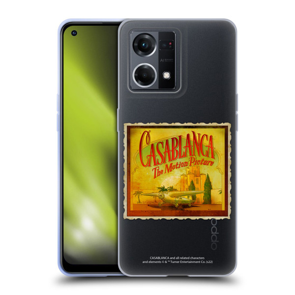 Casablanca Graphics Poster Soft Gel Case for OPPO Reno8 4G