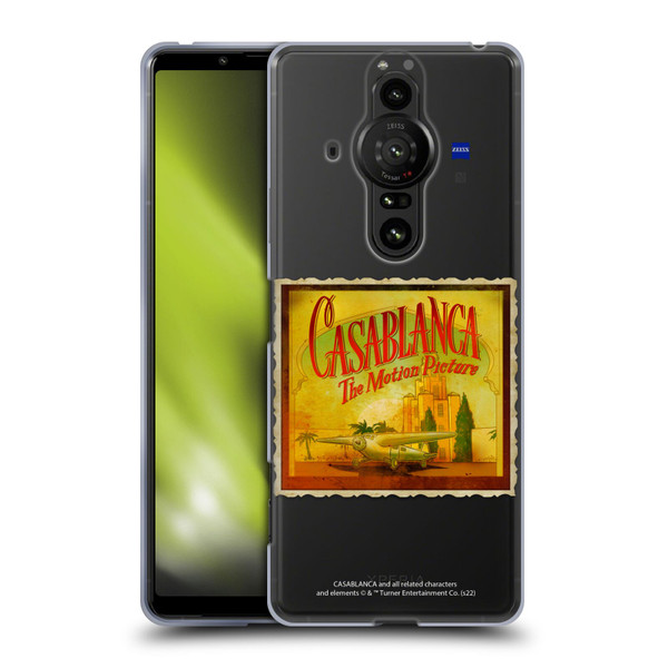Casablanca Graphics Poster Soft Gel Case for Sony Xperia Pro-I