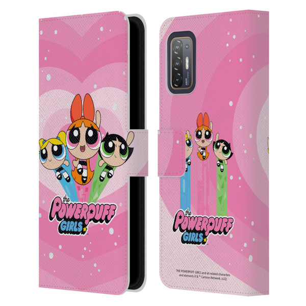 The Powerpuff Girls Graphics Group Leather Book Wallet Case Cover For HTC Desire 21 Pro 5G