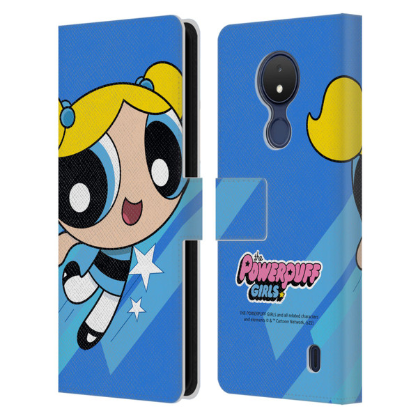 The Powerpuff Girls Graphics Bubbles Leather Book Wallet Case Cover For Nokia C21