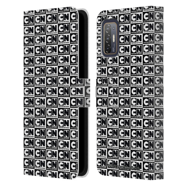 Cartoon Network Logo Pattern Leather Book Wallet Case Cover For HTC Desire 21 Pro 5G