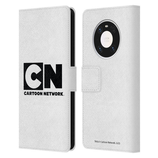 Cartoon Network Logo Plain Leather Book Wallet Case Cover For Huawei Mate 40 Pro 5G
