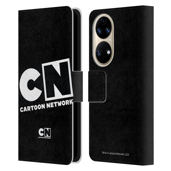 Cartoon Network Logo Oversized Leather Book Wallet Case Cover For Huawei P50