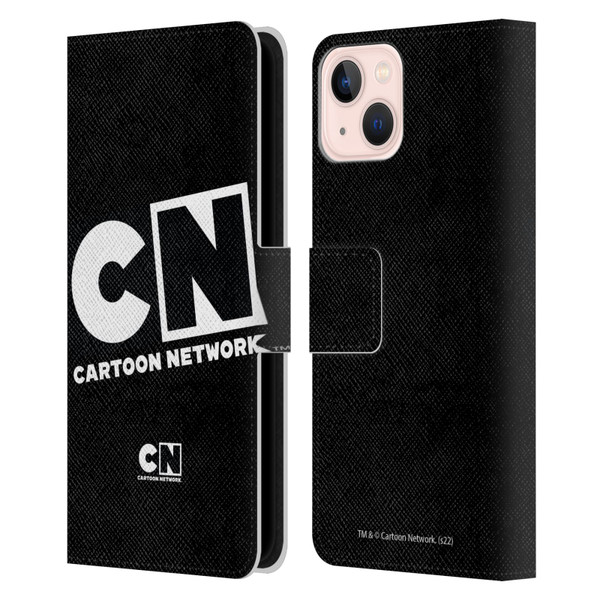 Cartoon Network Logo Oversized Leather Book Wallet Case Cover For Apple iPhone 13