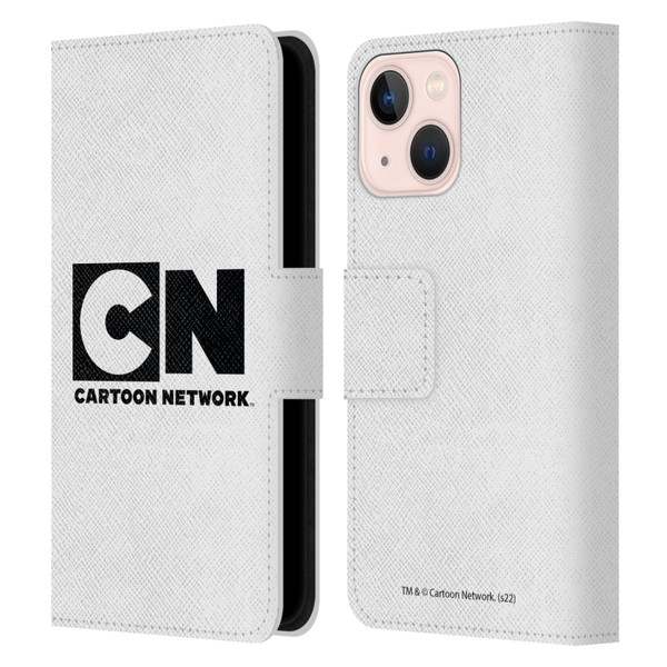 Cartoon Network Logo Plain Leather Book Wallet Case Cover For Apple iPhone 13 Mini