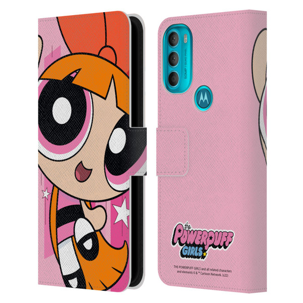 The Powerpuff Girls Graphics Blossom Leather Book Wallet Case Cover For Motorola Moto G71 5G