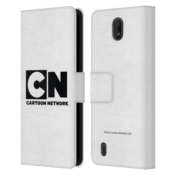 Cartoon Network Logo Plain Leather Book Wallet Case Cover For Nokia C01 Plus/C1 2nd Edition