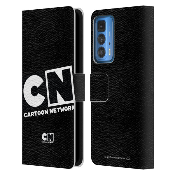 Cartoon Network Logo Oversized Leather Book Wallet Case Cover For Motorola Edge 20 Pro