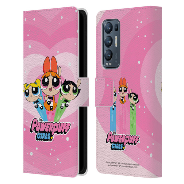 The Powerpuff Girls Graphics Group Leather Book Wallet Case Cover For OPPO Find X3 Neo / Reno5 Pro+ 5G