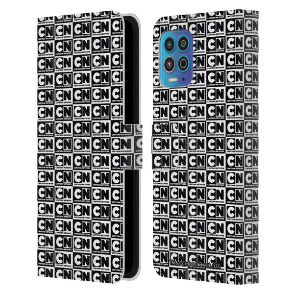 Cartoon Network Logo Pattern Leather Book Wallet Case Cover For Motorola Moto G100