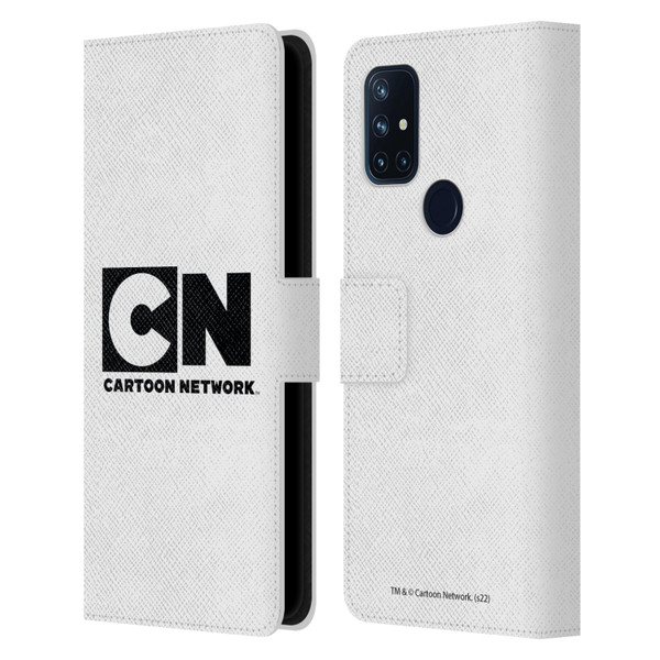 Cartoon Network Logo Plain Leather Book Wallet Case Cover For OnePlus Nord N10 5G