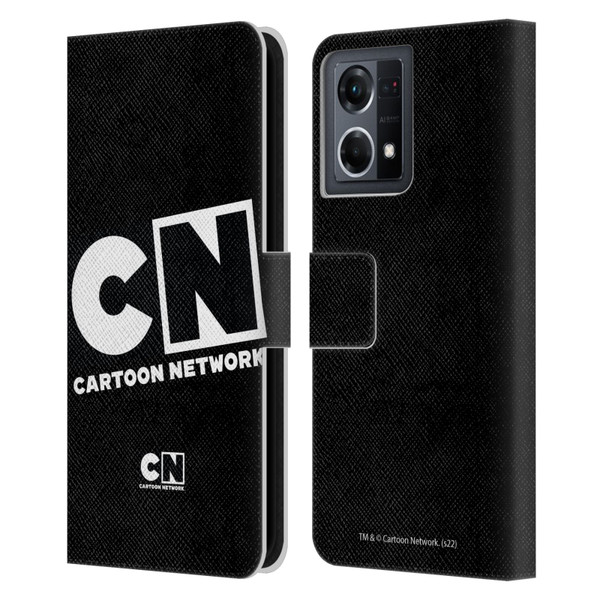 Cartoon Network Logo Oversized Leather Book Wallet Case Cover For OPPO Reno8 4G