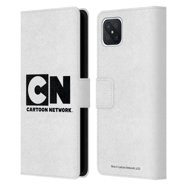 Cartoon Network Logo Plain Leather Book Wallet Case Cover For OPPO Reno4 Z 5G