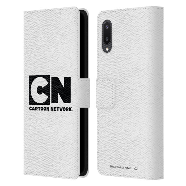 Cartoon Network Logo Plain Leather Book Wallet Case Cover For Samsung Galaxy A02/M02 (2021)