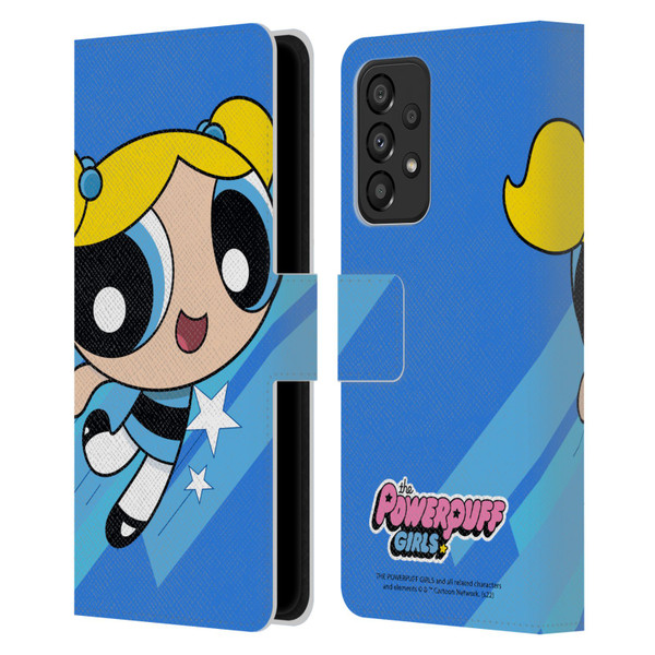 The Powerpuff Girls Graphics Bubbles Leather Book Wallet Case Cover For Samsung Galaxy A33 5G (2022)