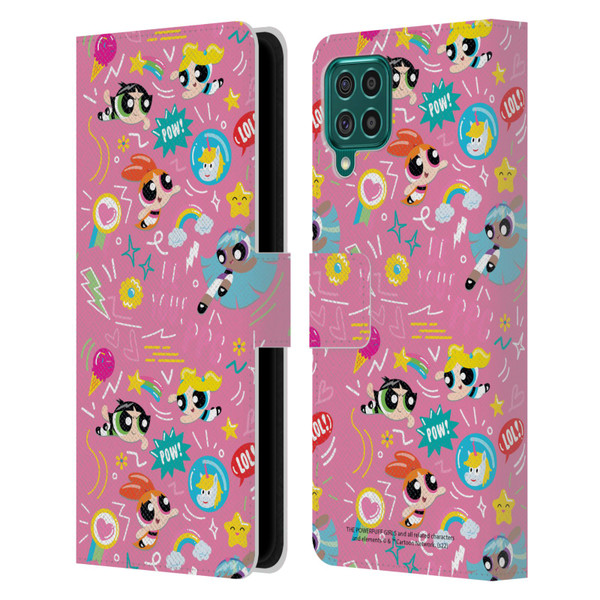 The Powerpuff Girls Graphics Icons Leather Book Wallet Case Cover For Samsung Galaxy F62 (2021)