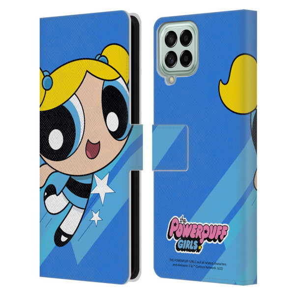 The Powerpuff Girls Graphics Bubbles Leather Book Wallet Case Cover For Samsung Galaxy M53 (2022)
