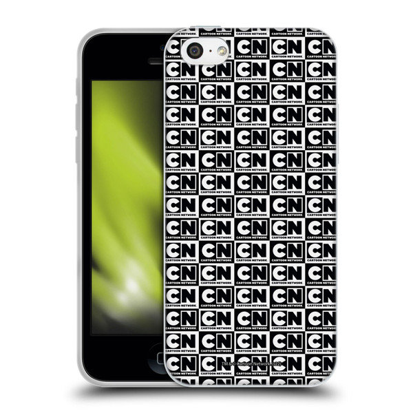 Cartoon Network Logo Pattern Soft Gel Case for Apple iPhone 5c