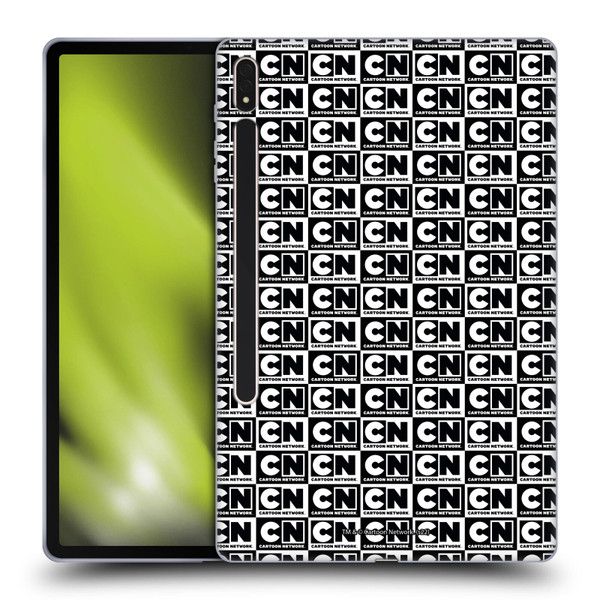 Cartoon Network Logo Pattern Soft Gel Case for Samsung Galaxy Tab S8 Plus