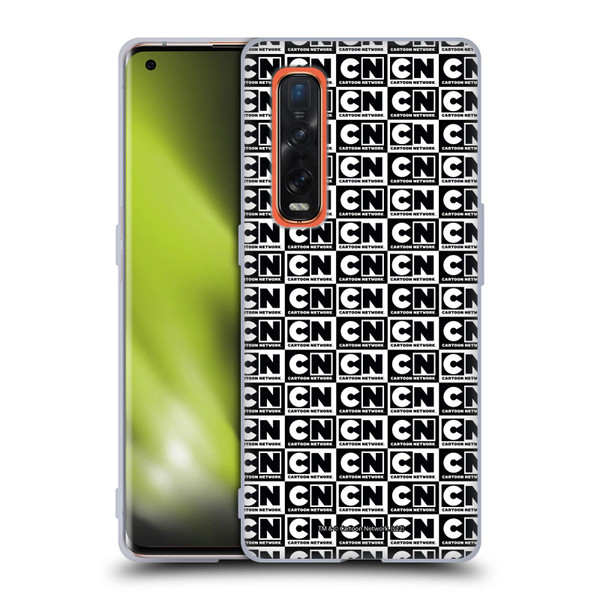 Cartoon Network Logo Pattern Soft Gel Case for OPPO Find X2 Pro 5G