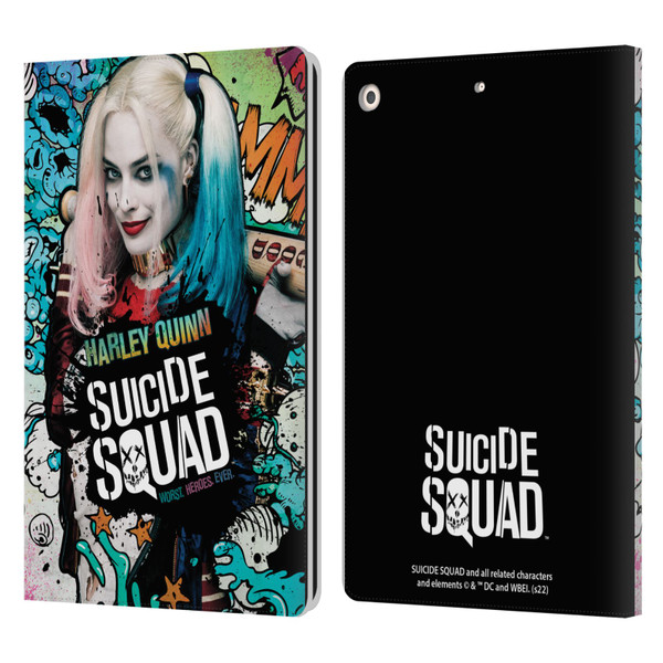 Suicide Squad 2016 Graphics Harley Quinn Poster Leather Book Wallet Case Cover For Apple iPad 10.2 2019/2020/2021