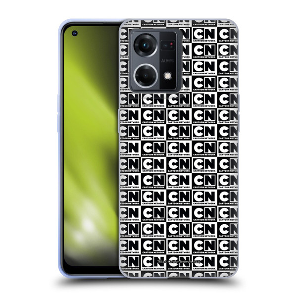 Cartoon Network Logo Pattern Soft Gel Case for OPPO Reno8 4G