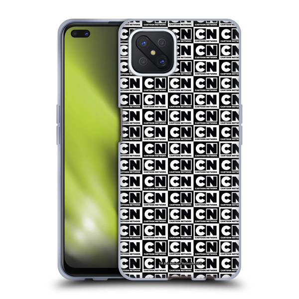 Cartoon Network Logo Pattern Soft Gel Case for OPPO Reno4 Z 5G