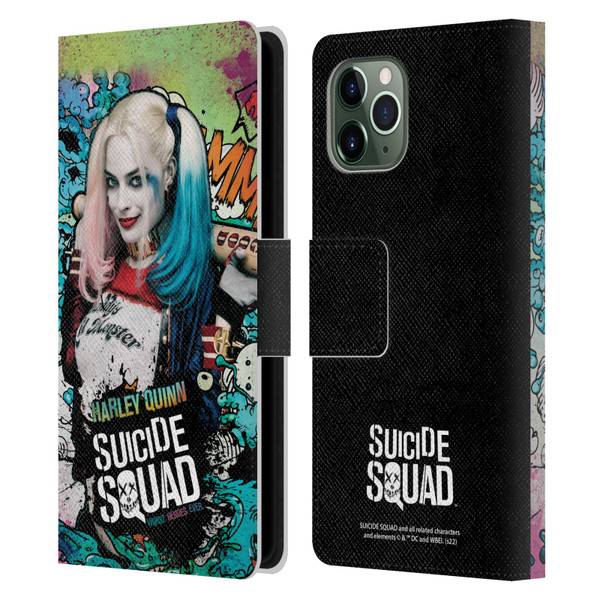 Suicide Squad 2016 Graphics Harley Quinn Poster Leather Book Wallet Case Cover For Apple iPhone 11 Pro
