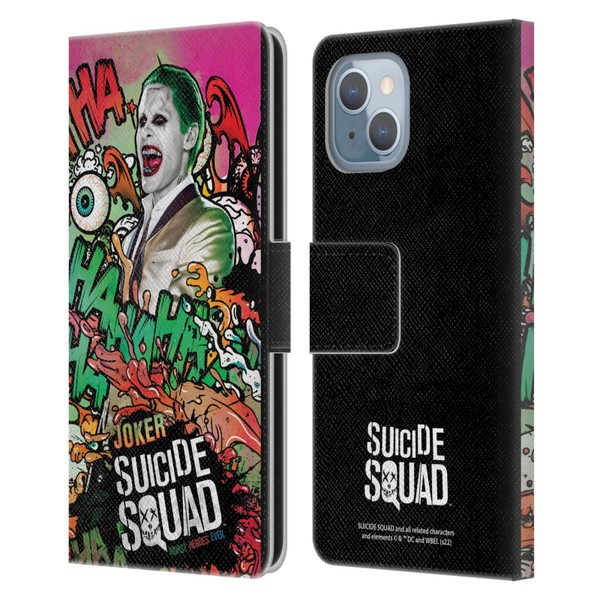 Suicide Squad 2016 Graphics Joker Poster Leather Book Wallet Case Cover For Apple iPhone 14