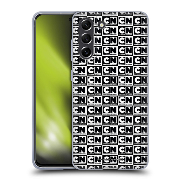 Cartoon Network Logo Pattern Soft Gel Case for Samsung Galaxy S21 FE 5G