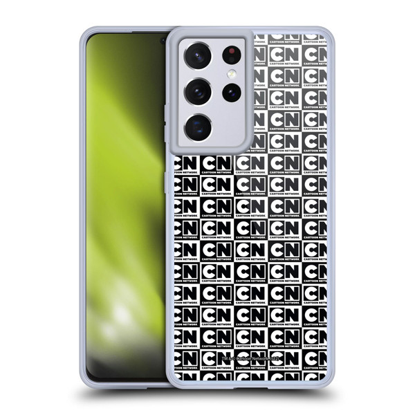 Cartoon Network Logo Pattern Soft Gel Case for Samsung Galaxy S21 Ultra 5G