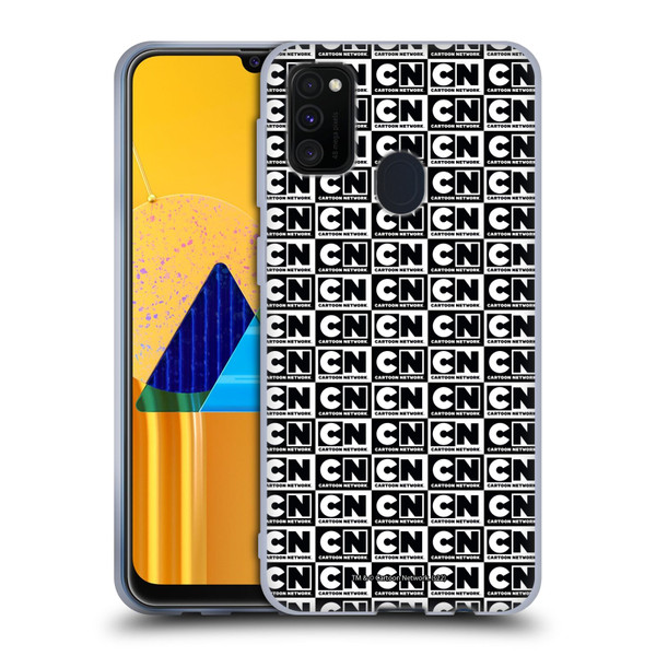Cartoon Network Logo Pattern Soft Gel Case for Samsung Galaxy M30s (2019)/M21 (2020)