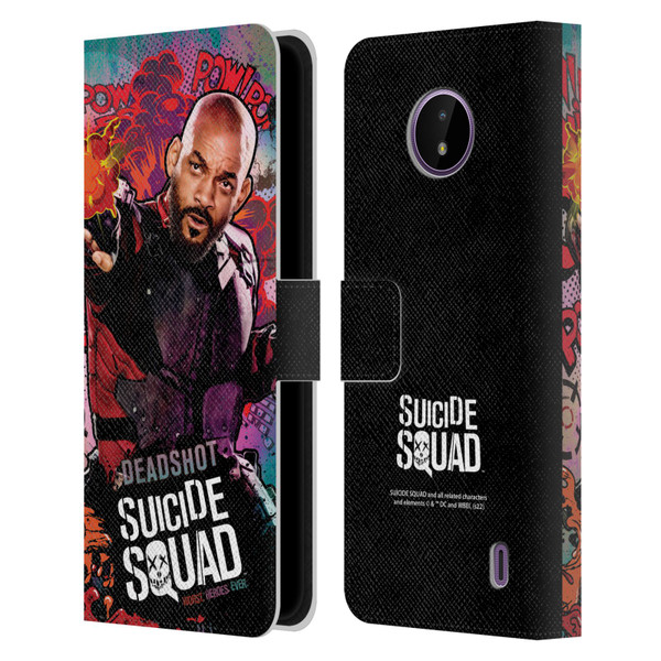 Suicide Squad 2016 Graphics Deadshot Poster Leather Book Wallet Case Cover For Nokia C10 / C20