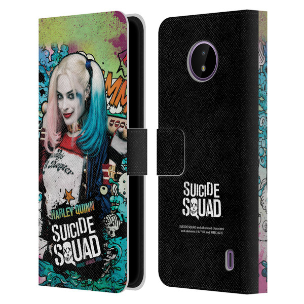 Suicide Squad 2016 Graphics Harley Quinn Poster Leather Book Wallet Case Cover For Nokia C10 / C20