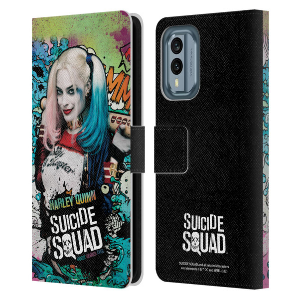 Suicide Squad 2016 Graphics Harley Quinn Poster Leather Book Wallet Case Cover For Nokia X30