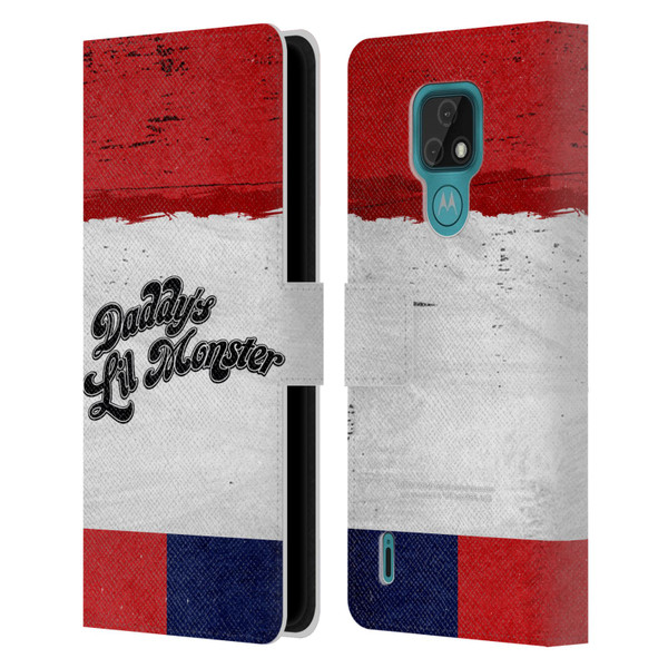 Suicide Squad 2016 Graphics Harley Quinn Costume Leather Book Wallet Case Cover For Motorola Moto E7