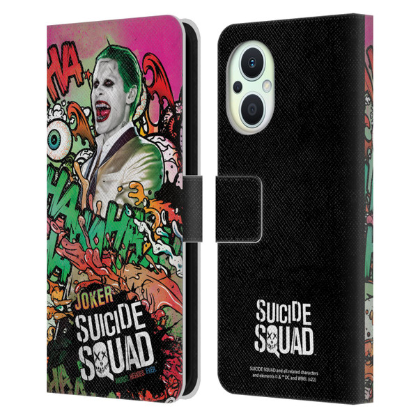 Suicide Squad 2016 Graphics Joker Poster Leather Book Wallet Case Cover For OPPO Reno8 Lite