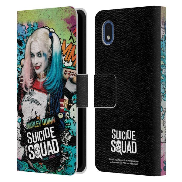 Suicide Squad 2016 Graphics Harley Quinn Poster Leather Book Wallet Case Cover For Samsung Galaxy A01 Core (2020)