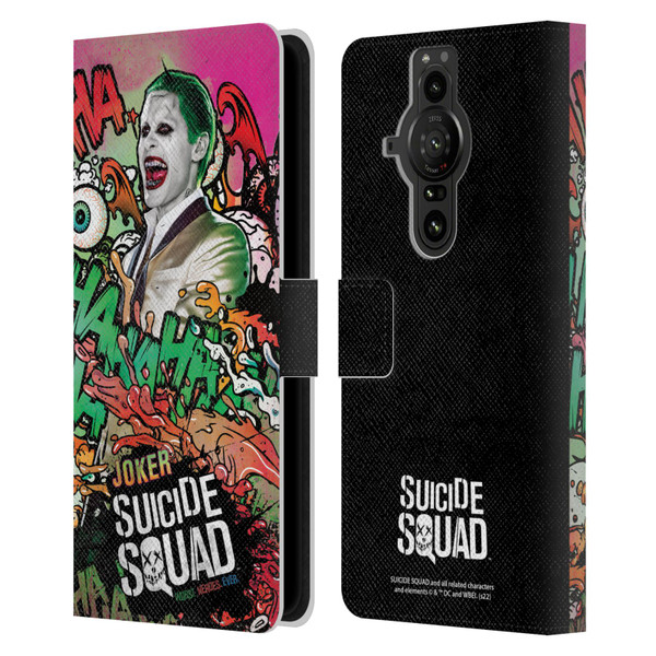 Suicide Squad 2016 Graphics Joker Poster Leather Book Wallet Case Cover For Sony Xperia Pro-I