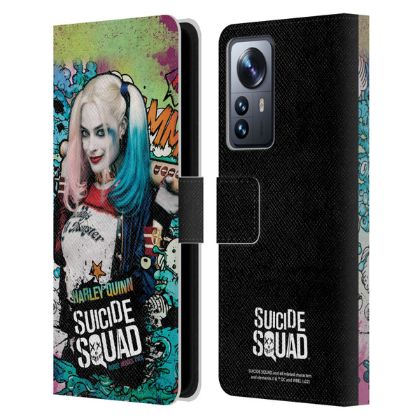 Suicide Squad 2016 Graphics Harley Quinn Poster Leather Book Wallet Case Cover For Xiaomi 12 Pro